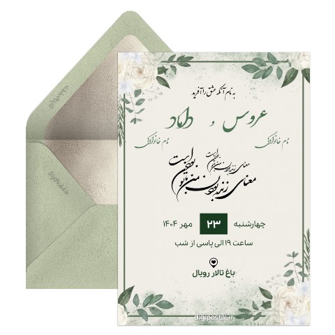 ساخت کارت عروسی با موبایل
