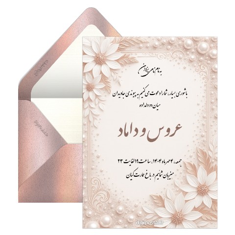 کارت عروسی مدرن