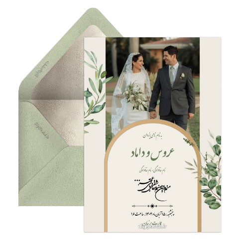 کارت عروسی ساده و ارزان