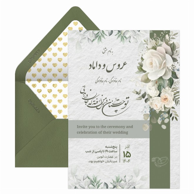 کارت دعوت عروسی با مسیریاب بلد