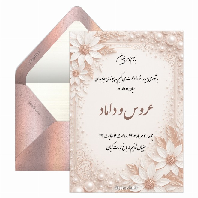 کارت عروسی مدرن